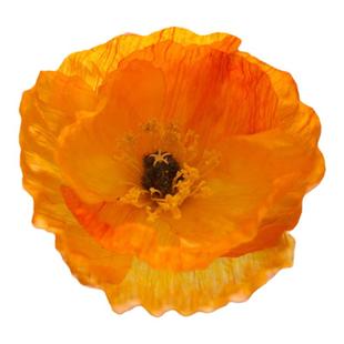 知根 仿真花虞美人  客厅假花装饰花绢花长枝花 落地摆设花艺