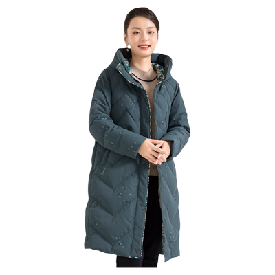 中长款白鸭绒羽绒服南方小土豆
