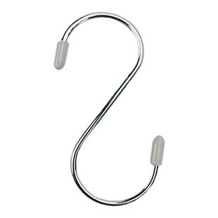 顺艺S钩反向洞洞板挂钩厨房服装店中号大号防掉金属实心带防护帽