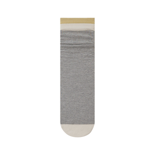 Himade socks撞色罗口日系细条纹长袜女阿普瑞风穿搭棉袜中筒袜子