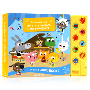 按键触摸发声书绘本 180元4件 钢琴键盘发声书触摸书工具有声书图画书籍英语读物英文原版 儿童情商启蒙早教 低幼互动益智书籍精装