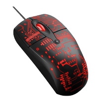 久润数码 科普斯发光镭雕有线鼠标