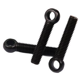 发黑活节螺丝GB798碳钢黑色活接螺栓吊环鱼眼带孔螺杆活结螺丝钉