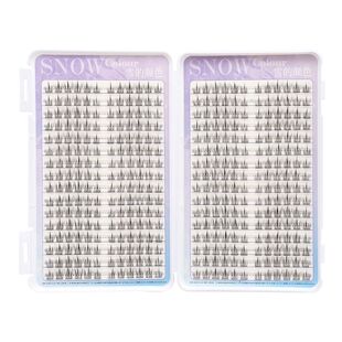 太阳花假睫毛超软懒人三部曲透明梗黑梗鱼尾自然仿真短款眼睫毛