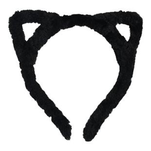 可爱洗脸发箍2025新款毛绒镂空猫耳朵头箍百搭防滑不勒头发卡发捆