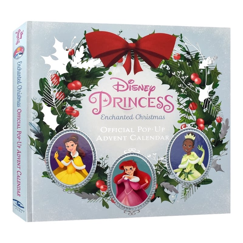 【自营】Disney Princess Enchanted Christmas 迪斯尼公主 魔法圣诞节 立体圣诞树 装饰品 英文原版进口儿童图书