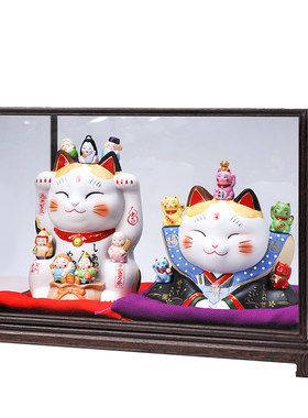 日本进口猫舍道乐堂本铺招财猫