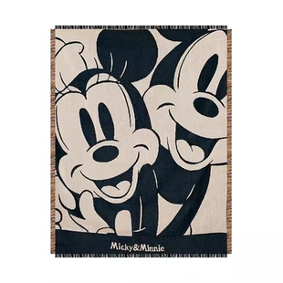 老美订单米奇米老鼠毛毯针织家用沙发毯休闲毯挂毯装饰毯后备箱垫