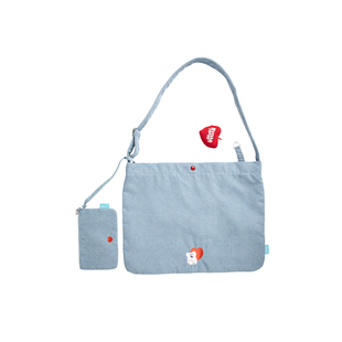 九木杂物社柿子椒熊呆萌町帆布包钥匙扣挂件单肩包出行文艺包袋