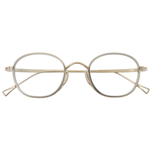 日本KameManNen万年龟眼镜框纯钛超轻小脸全框复古眼镜架KMN-1234