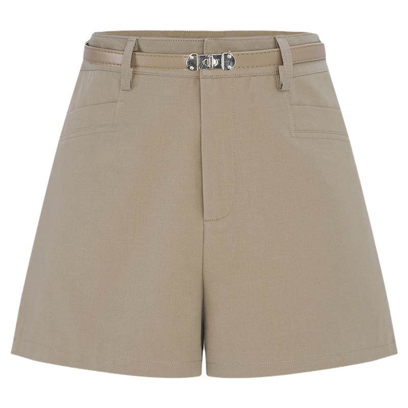 夏季高腰A字显瘦通勤短裤女