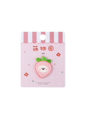 信的恋人萌物园刺绣贴自粘可爱日系DIY衣物收纳袋手帐本装饰布贴