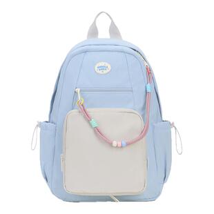 VANWALK泡泡岛 原创个性痛层双肩背包少女新款出游初中高中生书包