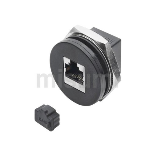 米思米同款E-NWAP-HS-C6 面板安装型CAT5e/CAT6通用网络转接头