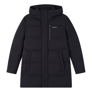 bossini堡狮龙2025新品90白鸭绒加厚抗寒中长款保暖羽绒服男女款