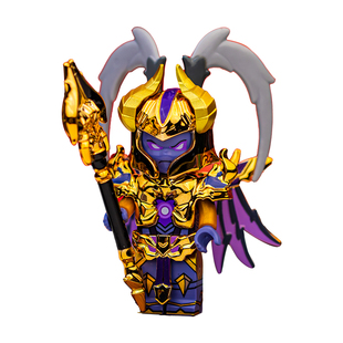 启蒙王者荣耀联名正版三分之地吕布天魔缭乱积木人仔玩具游戏周边