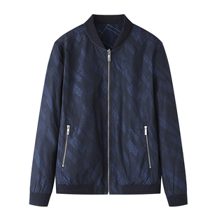 海剪牌撒柜处理款 男士棒球领拉链门襟休闲双面穿夹克两面穿外套