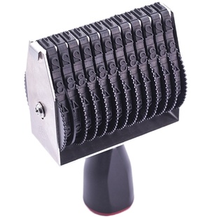 定做订制皮带印章 回墨可调英文字母数字号码编号组合滚动 转轮印