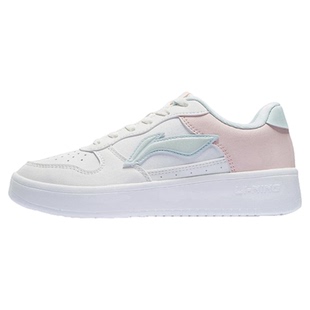 李宁女鞋板鞋浮舟秋季休闲轻便百搭运动鞋经典时尚潮流女生小白鞋