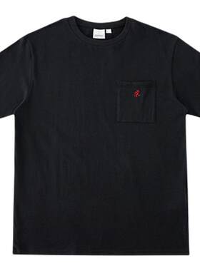 GRAMICCI小野人男女同款山系刺绣休闲纯棉logo短袖T恤1948-STS