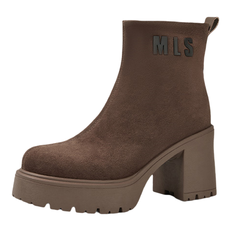 MILLIE'S/妙丽真皮厚底时装靴
