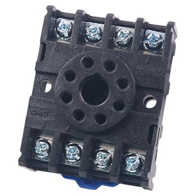正泰时间小型中间电磁继电器插座CZF08A座子JQX JTX-2C 8脚底座MK
