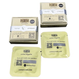 英国CC单层皮头台球杆黑八斯诺克小头杆皮头抓球稳定硬中带弹11MM