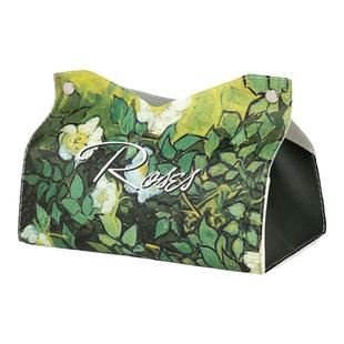 梵高油画美式花卉纸巾盒客厅家用车用卫生间餐巾纸盒抽纸盒抽纸