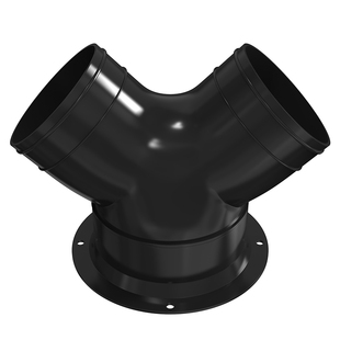 ABS三通法兰风管接头150转100转75大小头变径圈新风交换机转接口