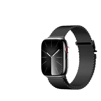 都芝适用applewatch苹果手表s10表带新款米兰尼斯iwatchs9金属官s8磁吸watch2降落伞扣表链运动女ultra2男s67