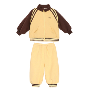 小O爸男婴童 男宝宝运动套装秋冬季2026新款婴儿撞色休闲冬装