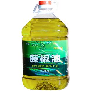 四川正宗藤椒油商用大桶5L汉源麻椒油麻油特麻特香凉拌炒菜花椒油