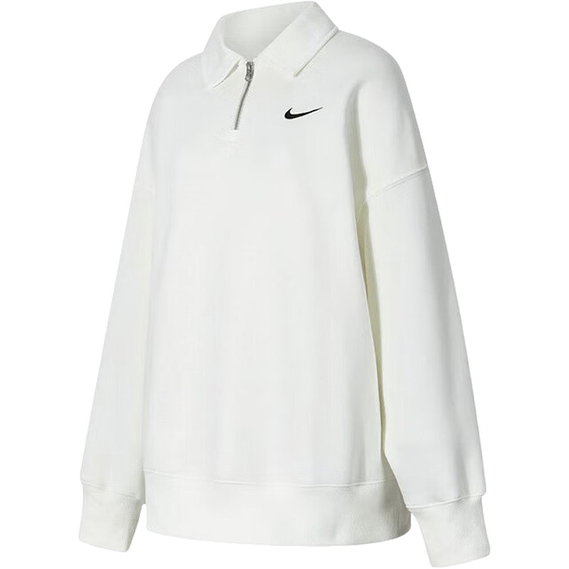 Nike/耐克正品PHOENIX女士加绒翻领简约保暖卫衣FZ3208-133
