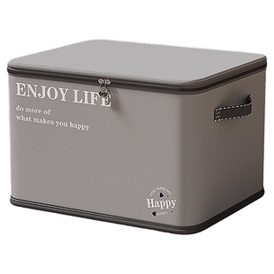 带锁衣服收纳箱加厚衣柜装衣物被子布艺可折叠整理盒家用储物神器