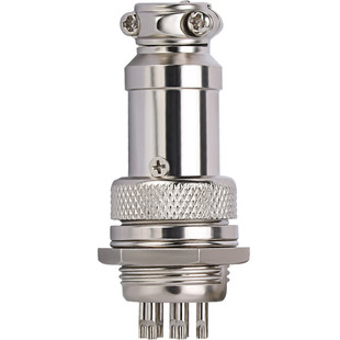 航空插头插座公母法兰对接头gx12/16/20两孔三/五/六芯电缆连接器