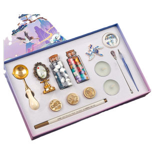 千里江山古风火漆印章套装全套手账工具章头蜡烛蜡粒炉子熔炉新手火星便宜信封请柬diy生日礼物中考高考毕业