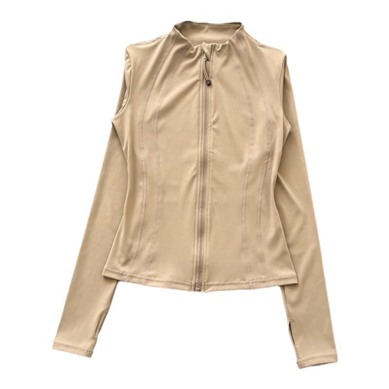 跑步训练服春季外套长袖速干衣高级感瑜伽衣服健身房运动上衣女款