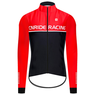 CNRIDE冬季加厚软壳抓绒骑行服保暖防风防水泼山地公路车队版长袖
