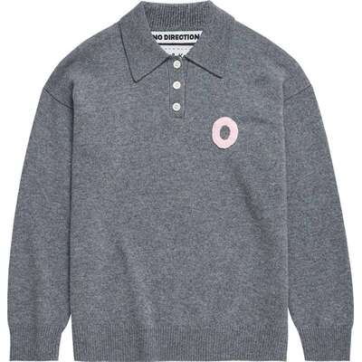 NO DIRECTION+ 手工钩针字母polo衫N540108603C