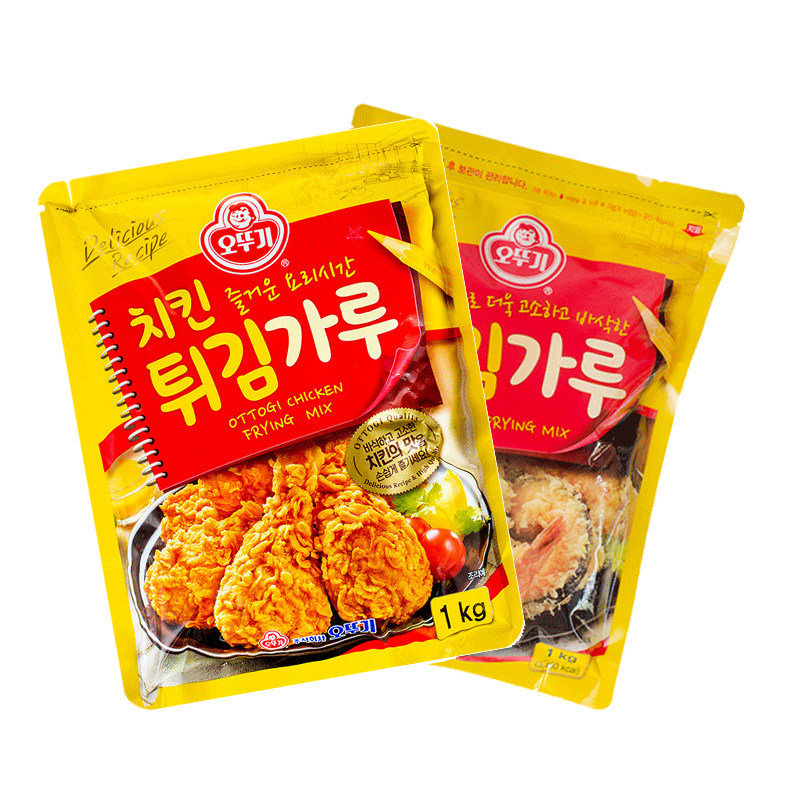 韩国原装进口不倒翁煎炸粉1kg*10袋海鲜蔬菜面包糠炸粉煎天妇罗粉