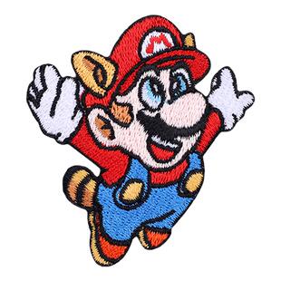 超级玛利奥爱刺绣贴围巾手账装饰布贴iPad手机自粘贴纸衣服补丁贴