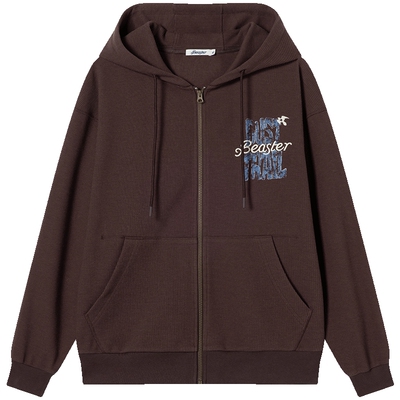 BEASTER肌理感华夫格刺绣夹克