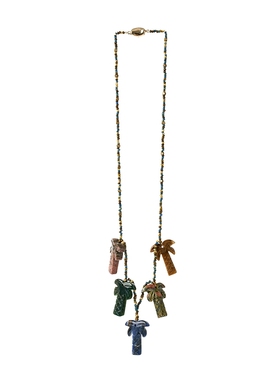 MICartsy,晚霞下的椰子树项链