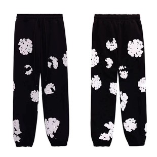 美式秋冬卫衣侃爷木棉花满印发泡印花嘻哈宽松男女加绒连帽衫男