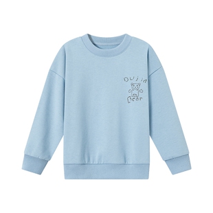 多多家男童卫衣2026春装新款春秋儿童男孩帅气休闲印花圆领上衣潮