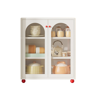 防水防潮金属餐边柜阳台厨房储物柜钢制加厚耐用铁皮柜置物柜边柜