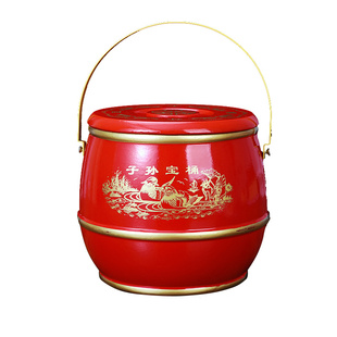 子孙桶袋子陪嫁结婚用的喜桶实木马桶孑孙筒婚庆用品大号木头痰盂