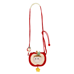 乐多多圣诞树苹果包钩织包包钩针编织材料包圣诞节手工diy礼物