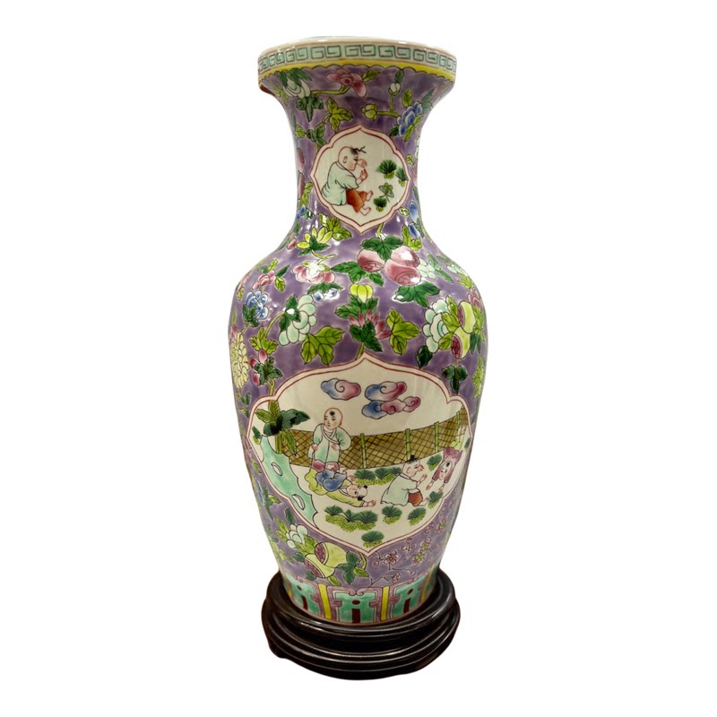 仿古落地大花瓶高两河陶瓷器花开富贵粉彩摆件客厅书房插花装饰品