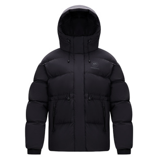 熊猫白鸭绒羽绒服2025新款冬季女款防水收腰连帽保暖面包服外套女